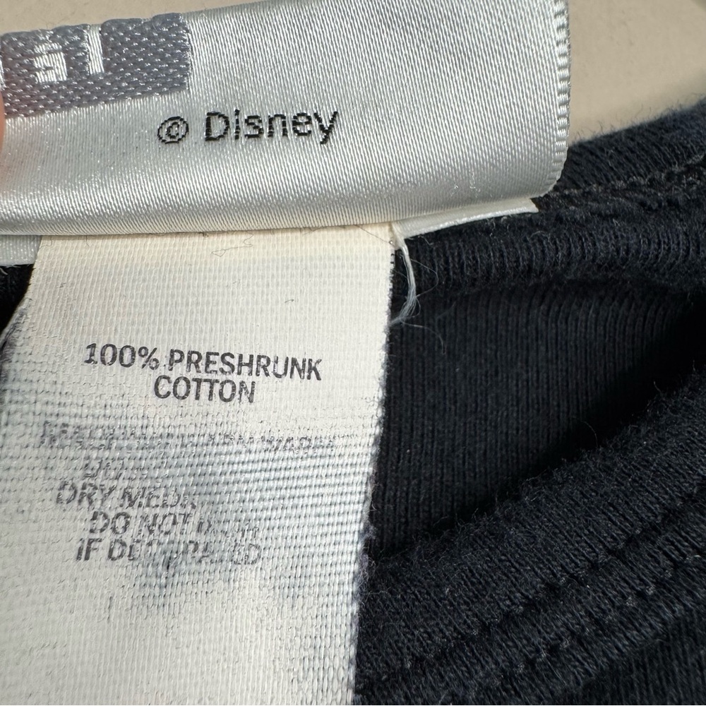 Walt Disney World Epcot Ladies 3/4 Sleeve Size M Fits S Shirt Black Glitter H14 - Picture 5 of 7